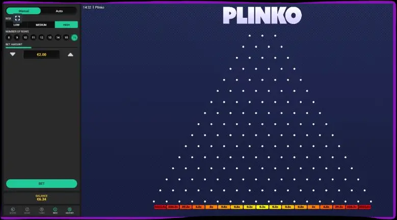 Varianti del gioco Plinko.